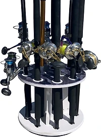 Rush Creek Reel Salty Round 12-Rod Spinning Rod Holder