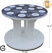 Rush Creek Reel Salty Round 12-Rod Spinning Rod Holder