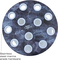 Rush Creek Reel Salty Round 12-Rod Spinning Rod Holder