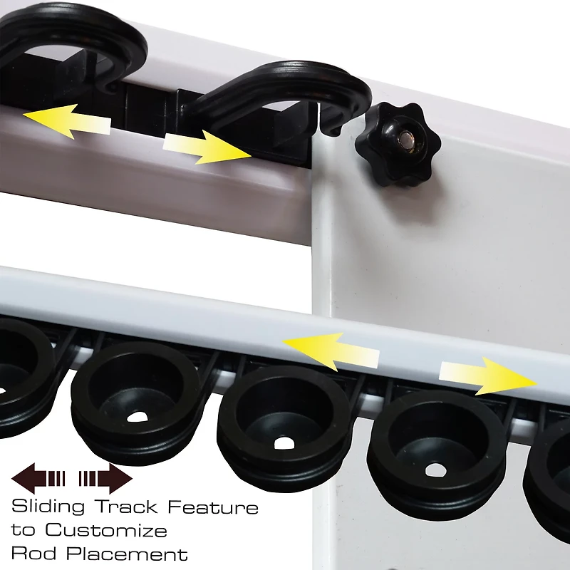 Rush Creek No Limit 14-Rod/Tackle Modular Wall Storage Rack