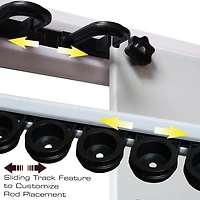 Rush Creek No Limit 14-Rod/Tackle Modular Wall Storage Rack