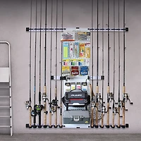 Rush Creek No Limit 14-Rod/Tackle Modular Wall Storage Rack