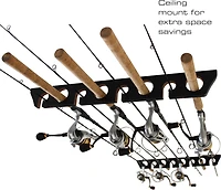 Rush Creek Wall Ceiling 8-Rod Storage Rack