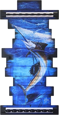 Rush Creek Guy Harvey Fish 8-Rod Wall Storage Rack
