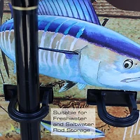 Rush Creek Guy Harvey 6-Rod Wall Storage Rack
