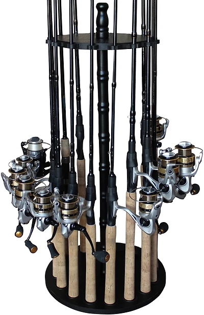 Rush Creek Round Floor Stand 16-Rod Organizer