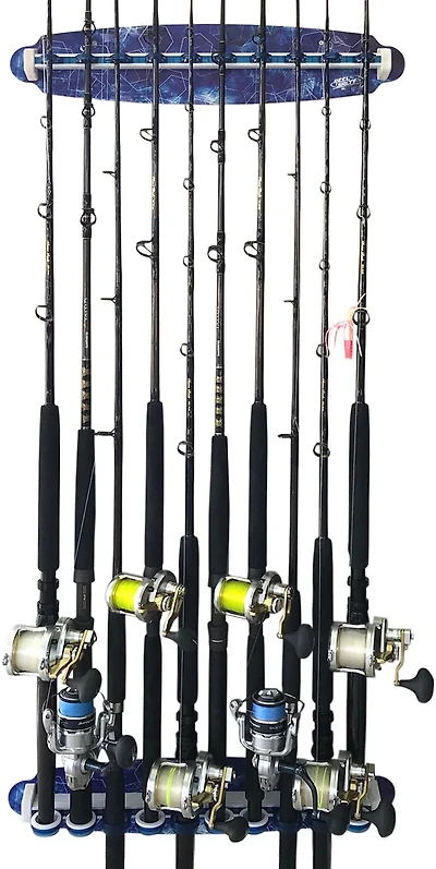 Rush Creek Offshore Inshore Waterproof 10-Rod Wall Ceiling Rack