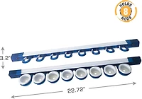 Rush Creek All Weather Expandable 8-Rod Wall Ceiling Rack