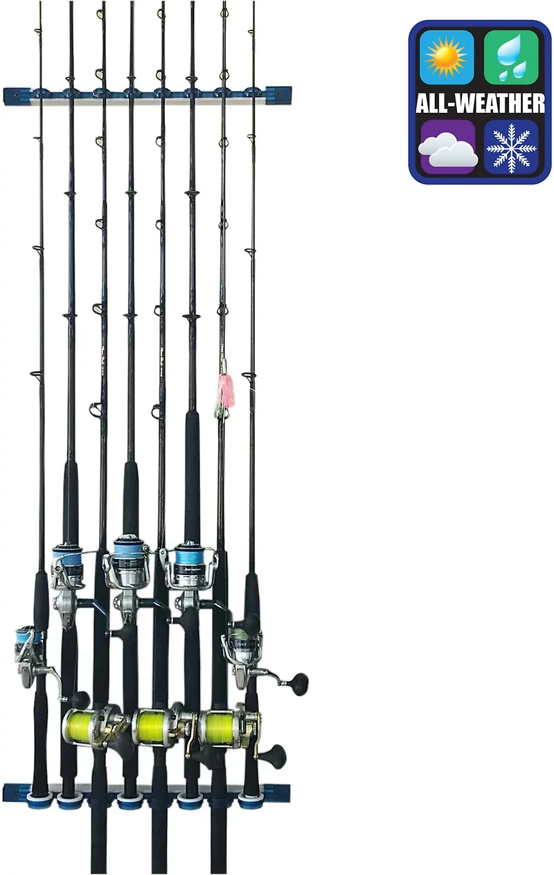 Rush Creek All Weather Expandable 8-Rod Wall Ceiling Rack