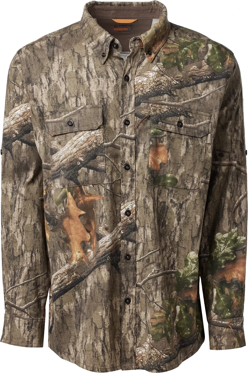 Magellan Outdoors Hunt Gear Men's Stonewell Long Sleeve Twill Shirt