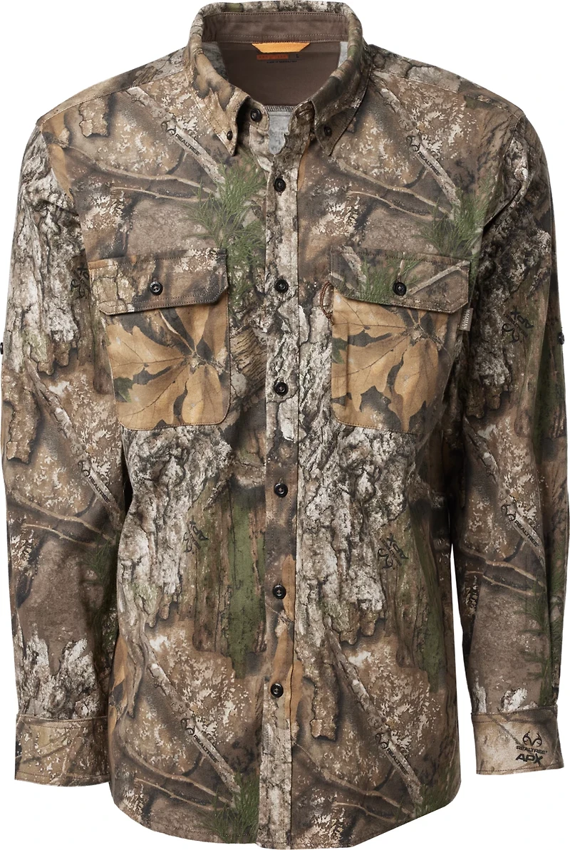 Magellan Outdoors Hunt Gear Men's Stonewell Long Sleeve Twill Shirt