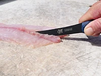 Cuda 6 in Professional Curved Boning Knife with Micarta Handle