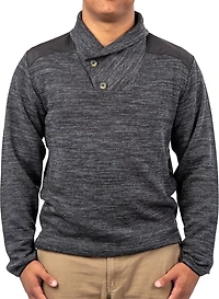 Habit Men's Shawl Collar Pullover Sweatshirt