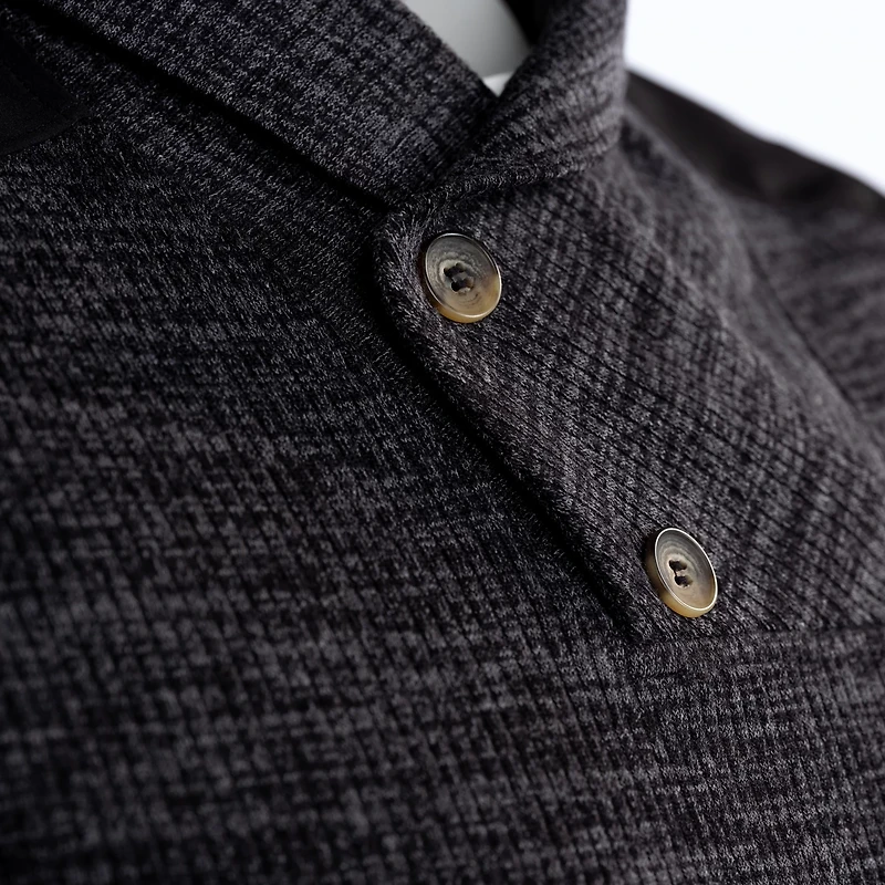 Habit Men's Shawl Collar Pullover Sweatshirt