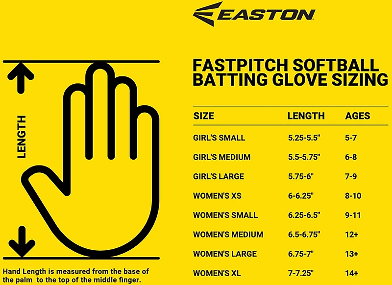 EASTON Adult Ghost NX Fastpitch Batting Gloves