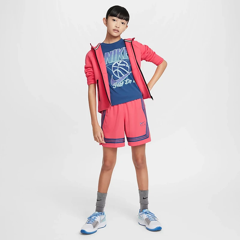 Nike Girls' Dri-FIT Fly Crossover Shorts