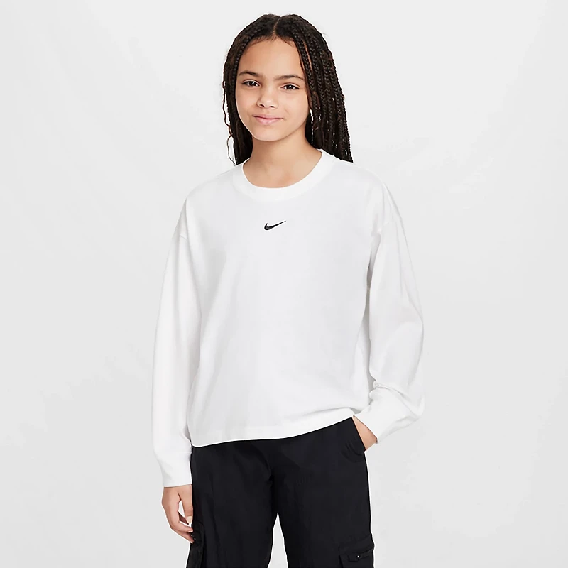 Nike Girls' Boxy Essential LBR Long Sleeve T-shirt