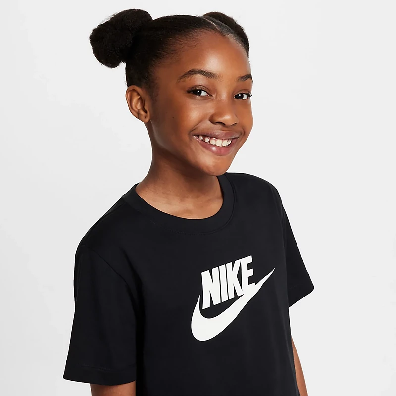 Nike Girls' Cropped Futura HBR T-shirt