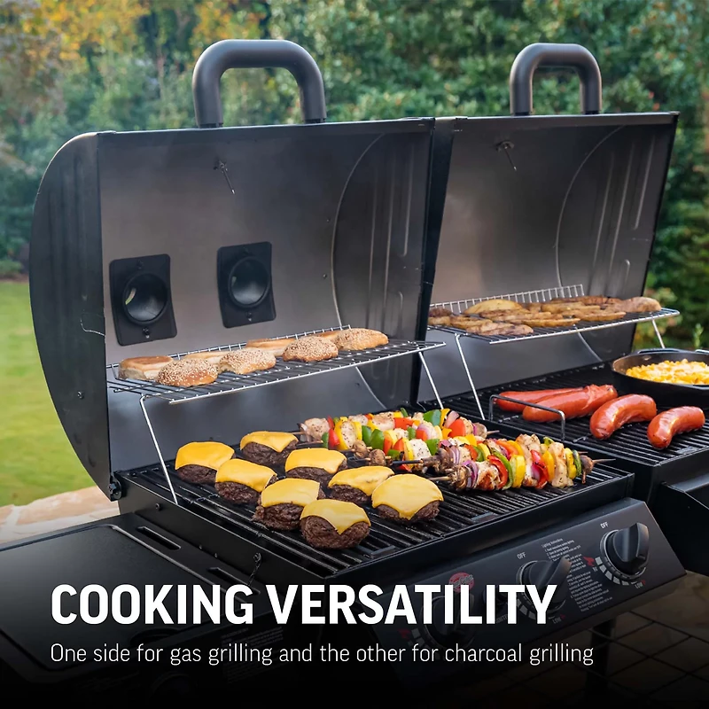 Char-Griller Dual Function 2-Burner Gas and Charcoal Grill