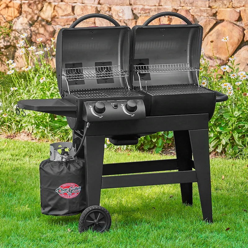 Char-Griller Dual Function 2-Burner Gas and Charcoal Grill