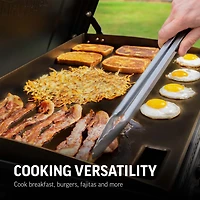 Char-Griller Flat Iron 3-Burner Gas Griddle with Lid