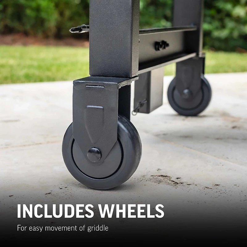 Char-Griller Flat Iron 3-Burner Gas Griddle with Lid