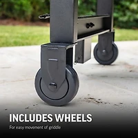 Char-Griller Flat Iron 3-Burner Gas Griddle with Lid