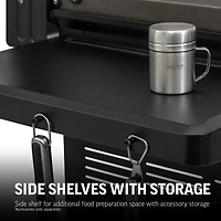 Char-Griller Flat Iron 4-Burner Gas Griddle with Lid