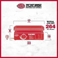 Char-Griller Flat Iron Portable Gas Griddle