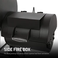 Char-Griller Competition Pro Barrel Grill and Offset Smoker