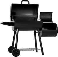 Char-Griller Smokin Pro Barrel Charcoal Grill and Offset Smoker