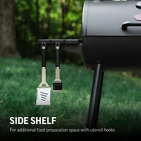 Char-Griller Smokin Pro Barrel Charcoal Grill and Offset Smoker