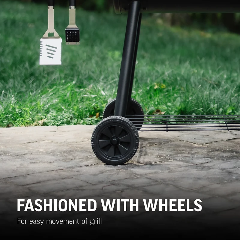 Char-Griller Smokin Pro Barrel Charcoal Grill and Offset Smoker