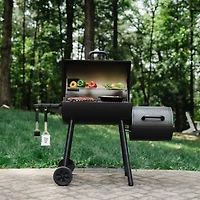 Char-Griller Smokin Pro Barrel Charcoal Grill and Offset Smoker