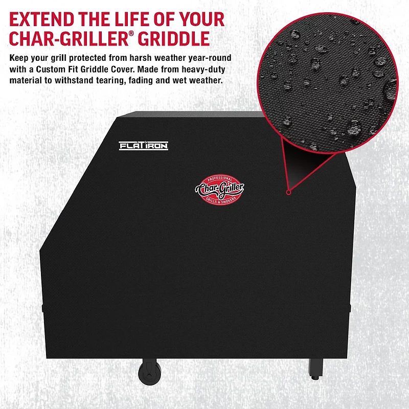 Char-Griller 3-Burner Flat Iron Gas Griddle Cover