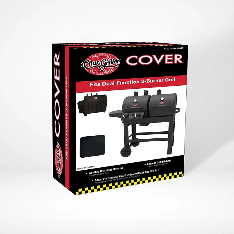 Char-Griller Dual Function Gas and Charcoal Grill Cover