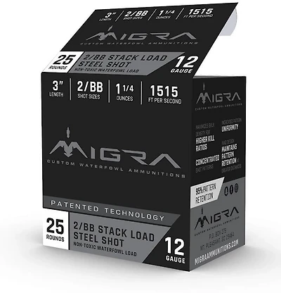 Migra Custom Waterfowl 12 Gauge Shotshells - 25 Rounds