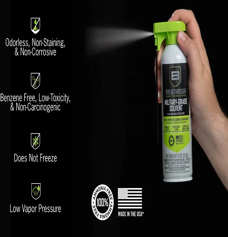 Allen Company Breakthrough Military Grade Solvent 6 oz Aerosol