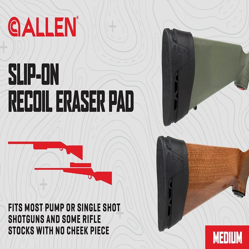 Allen Company Recoil Eraser II Slip-on Recoil Pad