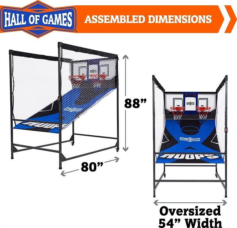 Hall of Games Indoor Steel Frame Arcade Basketball Game