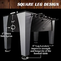 Barrington Billiards Irvine 58 in Foosball Table