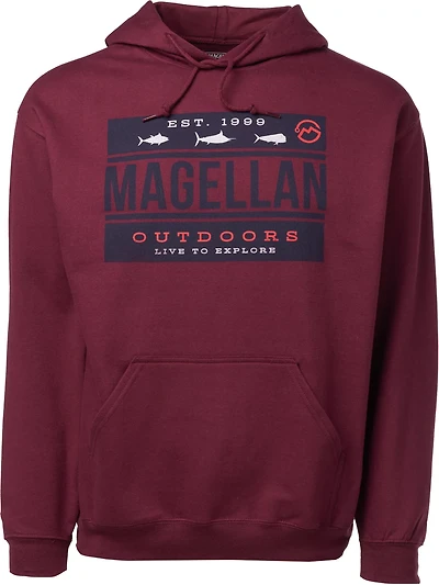 Magellan Outdoors Men's Hoodie Marlin Flags Fish