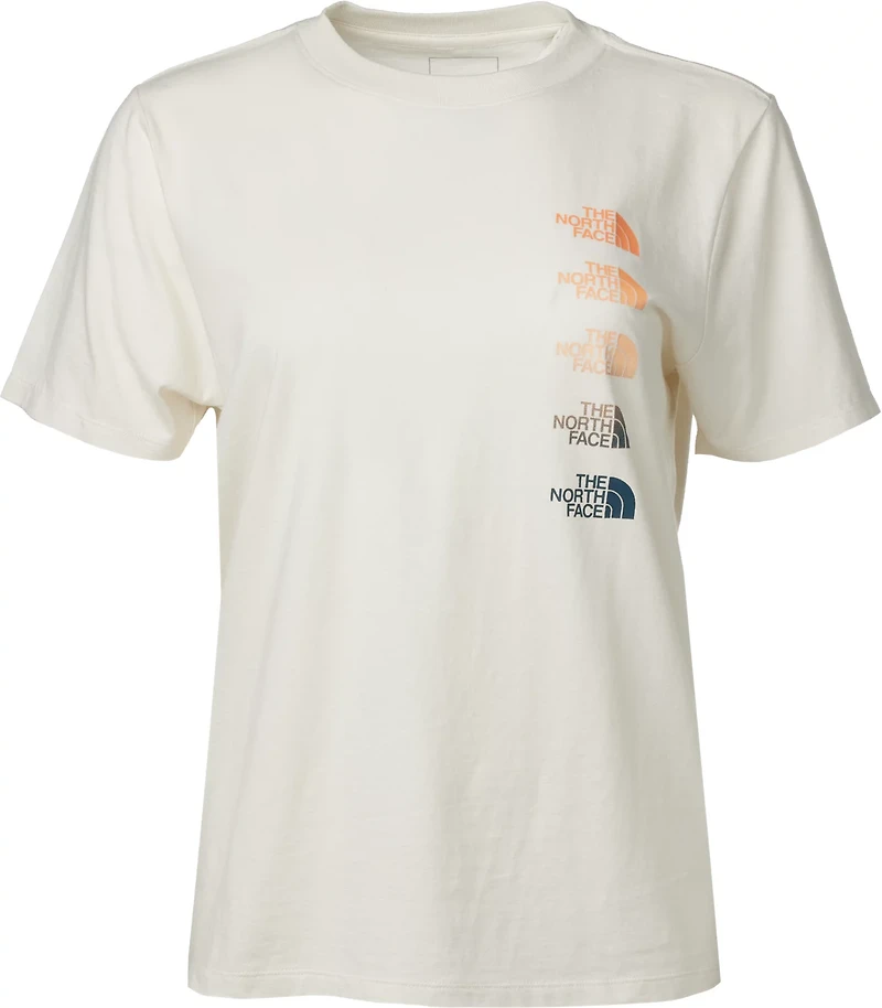 The North Face Women's Faded Vertical Logo Graphic T-shirt