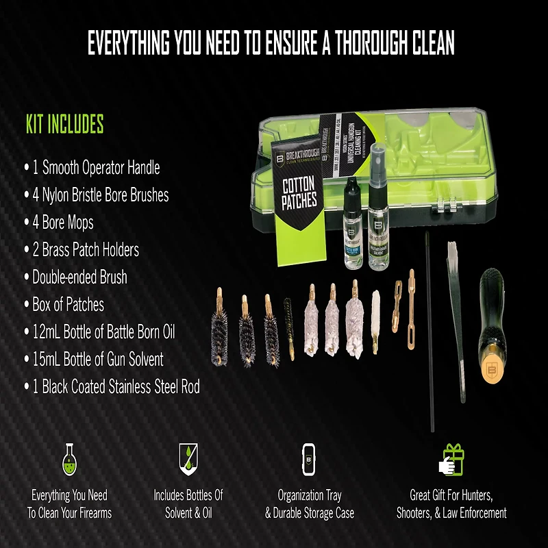 Breakthrough Clean Technologies Vision Series Universal Handgun Cleaning Kit