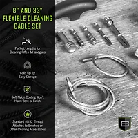 Breakthrough Clean Technologies 8 in and 33 in L Nylon Coated Steel Cable Set