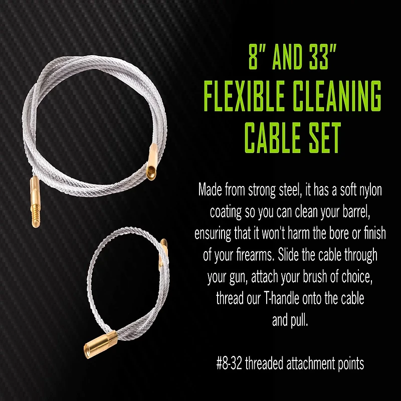 Breakthrough Clean Technologies 8 in and 33 in L Nylon Coated Steel Cable Set