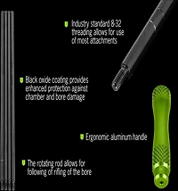 Breakthrough Clean Technologies 40 in L 4-Piece Cleaning Rod with Aluminum Handle