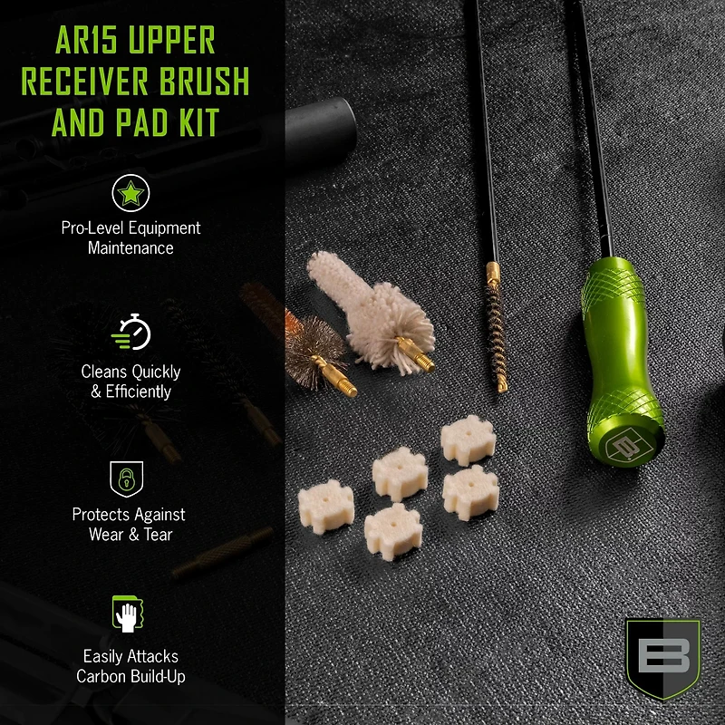 Breakthrough Clean Technologies AR-15 Upper Brush Set with Chamber Pads