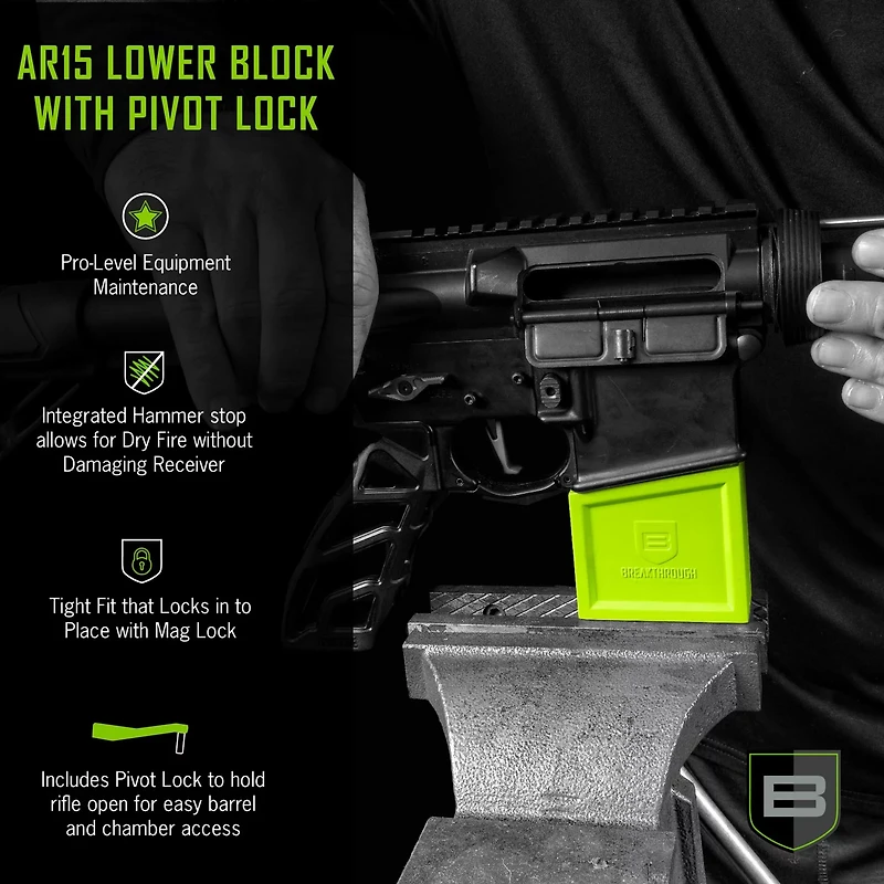 Breakthrough Clean Technologies AR-15 Lower Block with Pivot Lock
