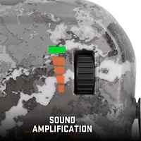 ULTRX Bionic Electronic Veil Tac Gray Camo Earmuffs